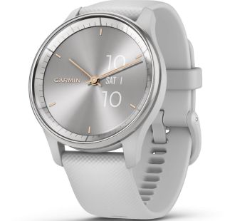 010-02665-03 Garmin Vívomove Trend Silver Stainless Steel Bezel with Mist Grey Case 010-02665-03