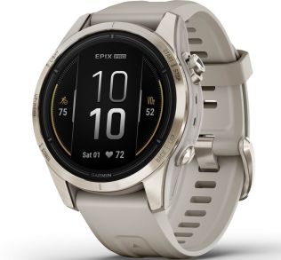 010-02802-11 Garmin Epix Pro Gen 2 - Sapphire Edition - 42mm Soft Gold 010-02802-11