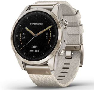 010-02802-20 Garmin Epix Pro Gen 2 - Sapphire Edition - 42mm Soft Gold 010-02802-20