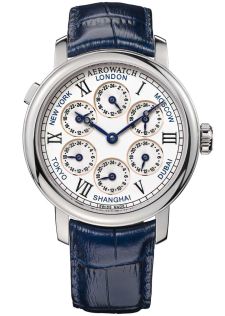 A 51974 AA01 Aerowatch Renaissance 7 Time Zones A 51974 AA01