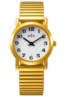 A12005-1D0A Inex Ladies Guldfarvet/White A12005-1D0A