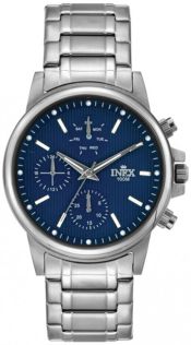 A69506-1S8I Inex Mens Sølvfarvet/Blue A69506-1S8I