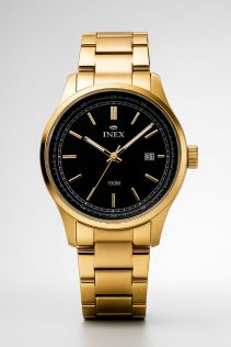 A76208D5I Inex Mens Golden Classic 40mm 100m Water Resistant