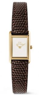 ADW00100904 Daniel Wellington Bound Mini Dark Brown Lizard Gold DW00100904