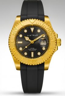AIW8804 Aistrup Mens 100m Classic Golden Sapphire 40mm