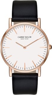 CA3851-RGWHBL Carrie Taylor Lexington Rosegoldfarvet/White Black Leather