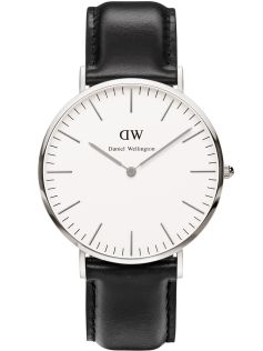 ADW00100020 Daniel Wellington Classic Sheffield Sølvfarvet Men 0206DW