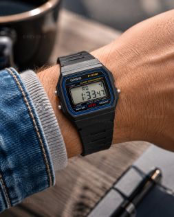 F-91W-1YEG Casio Retro Digital Unisex Watch 33mm