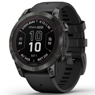 010-02777-11 Garmin Fenix 7 Pro – Sapphire Solar Edition, Carbon Grey DLC Titanium 010-02777-11