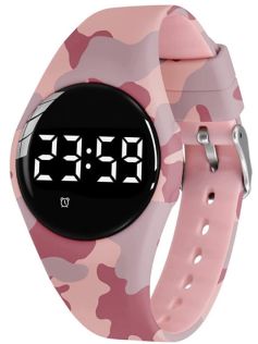 FIBEX15V2PINKCAMO Træningsur med sportstimer i pink camo | FIBEX15V2PINKCAMO