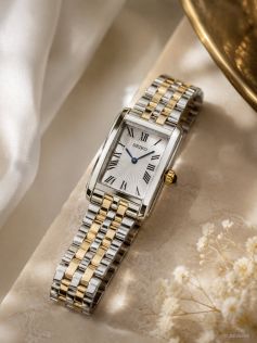 SWR087P1 Seiko Ladies Two-Tone Roman Rectangular 22mm