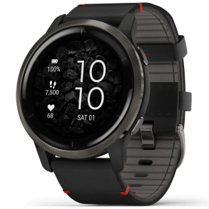 010-02430-21 Garmin Venu 2 Slate Stainless Steel Bezel 010-02430-21