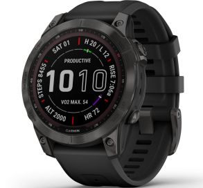 010-02540-21 Garmin Fenix 7 – Sapphire Solar Edition Carbon Grey DLC Titanium 010-02540-21