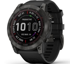 010-02541-11 Garmin Fenix 7X - Sapphire Solar Edition Carbon Grey DLC Titanium 010-02541-11
