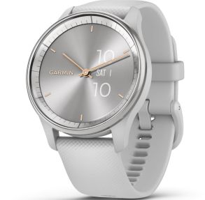 010-02665-03 Garmin Vívomove Trend Silver Stainless Steel Bezel with Mist Grey Case 010-02665-03