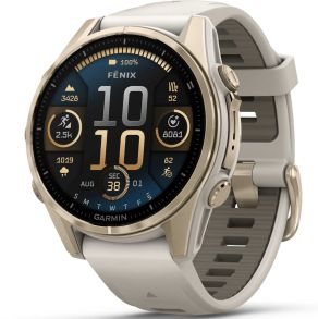 010-02903-11 Garmin Fenix 8 43mm AMOLED Sapphire Soft Gold Fog Grey 010-02903-11