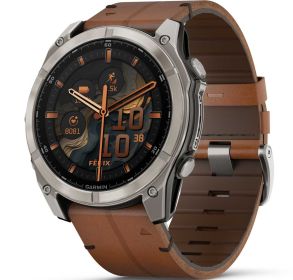 010-02905-40 Garmin Fenix 8 51mm AMOLED Sapphire Titanium Chestnut 010-02905-40