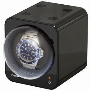 309395 Beco Boxy Fancy Brick Watch Winder Black 309395