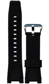10570831 Black Textile strap for Casio GST-W130C / GST-S130BC (Silver clasp)