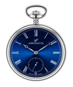 50832 AA01 Aerowatch Lepines Classic Blue Pocket Watch 50832 AA01