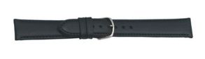 660122S Falkenlund Deluxe Beco Watch Strap Nappa Black Calf Leather 22mm Stainless Steel Buckle 660122S