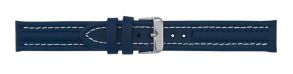 682324S Falkenlund Deluxe Beco 24mm Watch Strap Arizona Sport Blue Silver Buckle 682324S