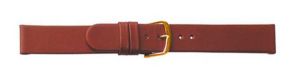 685914G Falkenlund Deluxe Beco Watch Strap Calf Leather Cognac 14mm Gold Plated Buckle 685914G