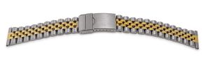 697118 Falkenlund Deluxe Beco Watch Strap Stainless Steel Bicolor 18mm 697118