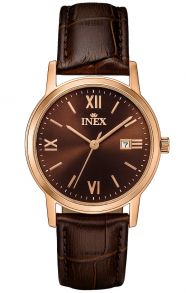 A12151D1I Inex Ladies Rosegoldfarvet/Brown A12151D1I