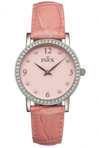 A7444S14P Inex Womens Pink Crystal Petite 30mm