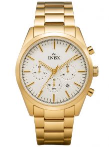 A76204-1D0I Inex Mens Golden Chronograph 44mm