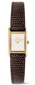 ADW00100904 Daniel Wellington Bound Mini Dark Brown Lizard Gold DW00100904