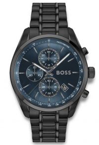 1514314 BOSS Mens Black Steel 44mm