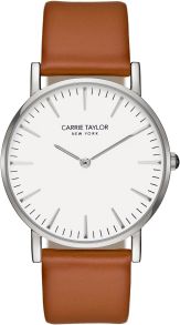 CA3801-SIWHCA Carrie Taylor Lexington Sølvfarvet/White Caramel Leather