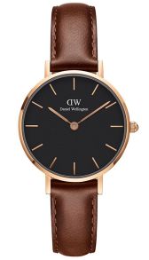 ADW00100225 Daniel Wellington Classic Petite 28mm St Mawes Black Rosegoldfarvet DW00100225