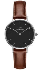 ADW00100237 Daniel Wellington Classic Petite 28mm St Mawes Black Sølvfarvet DW00100237