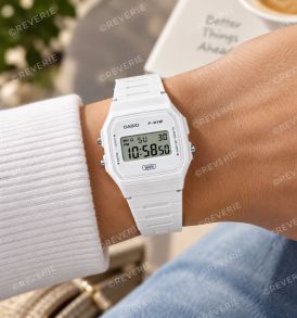 F-91WB-7AEF Casio White Digital Unisex 35mm