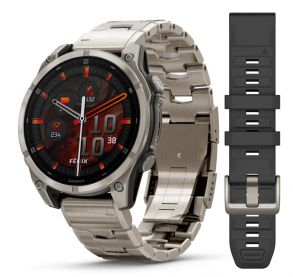 010-02904-40 Garmin Fenix 8 47mm AMOLED Sapphire Titanium 010-02904-40