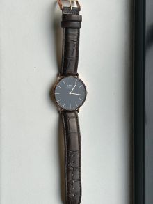Outlet20 Daniel Wellington Classic Black York Rose Gold 36mm DW00100140 Outlet (Returned/Pre-owned)