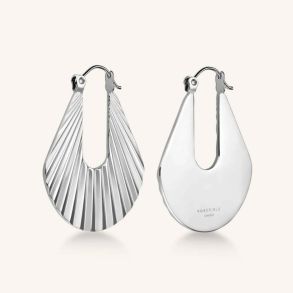 JSHS-J259 Rosefield Sunray Hoops Silver