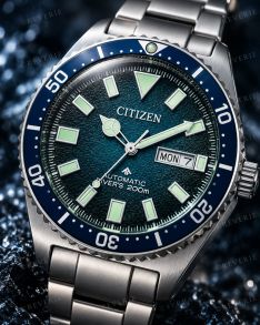 NY0129-58L Citizen Mens Steel Diver Automatic Day-Date 41mm
