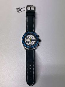 Out12 Megir Chronograph Blue Leather 2119 Outlet (Returned/Pre-owned)