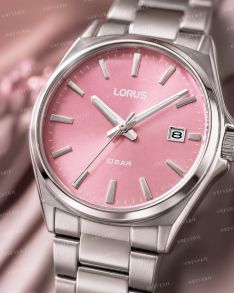 RH957SX9 Lorus Ladies Watch Steel Pink 34mm