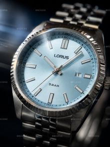 RH969QX9 Lorus Mens Ice Blue Jubilee Steel 42mm