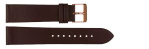BR-PMS428C-CS1508007C Carrie Taylor Brown Leather Strap (20mm) Rosegoldfarvet