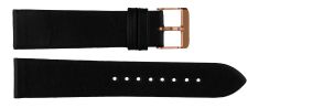 PMS428C-CS1508007C-P3-T-05-RG Carrie Taylor Black Leather Strap (20mm) Rosegoldfarvet