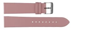 PMS700C-CS1508007C Carrie Taylor Pink Leather Strap (20mm) Sølvfarvet