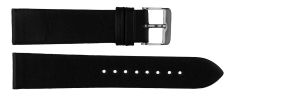 PMS428C-CS1508007C-P3-T-05-SI Carrie Taylor Black Leather Strap (20mm) Sølvfarvet