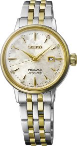 SRE010J1 Seiko Presage Cocktail Time White Lady Diamond Twist Automatic SRE010J1