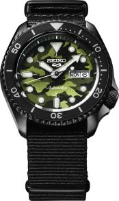 SRPJ37K1 Seiko 5 Green Camouflage Street Style Automatic SRPJ37K1